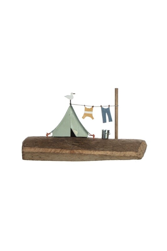 Blue Tent Scene - Camping