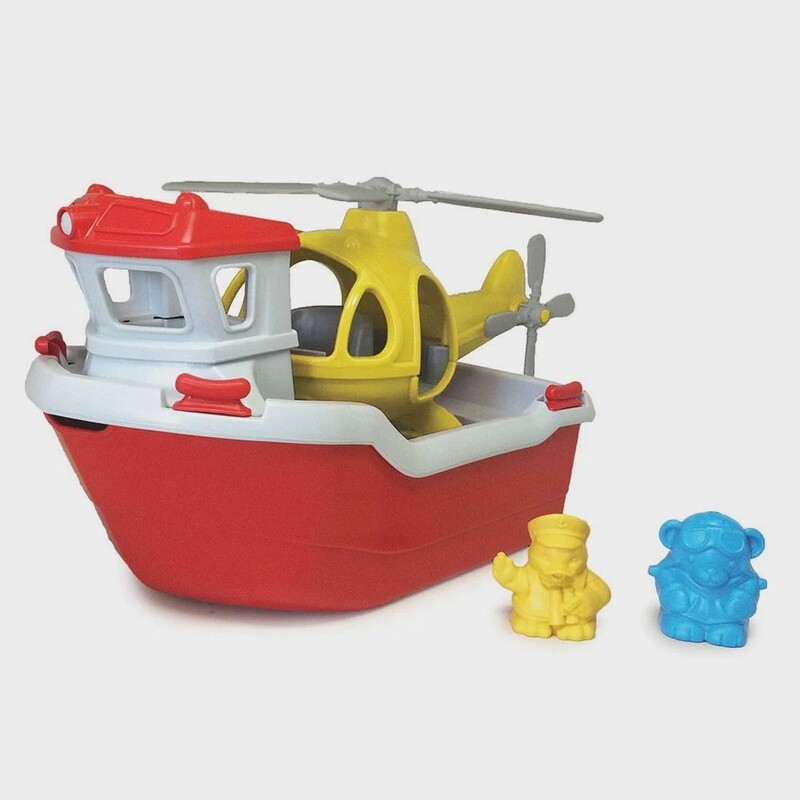 Rescue Boat and Helicopter