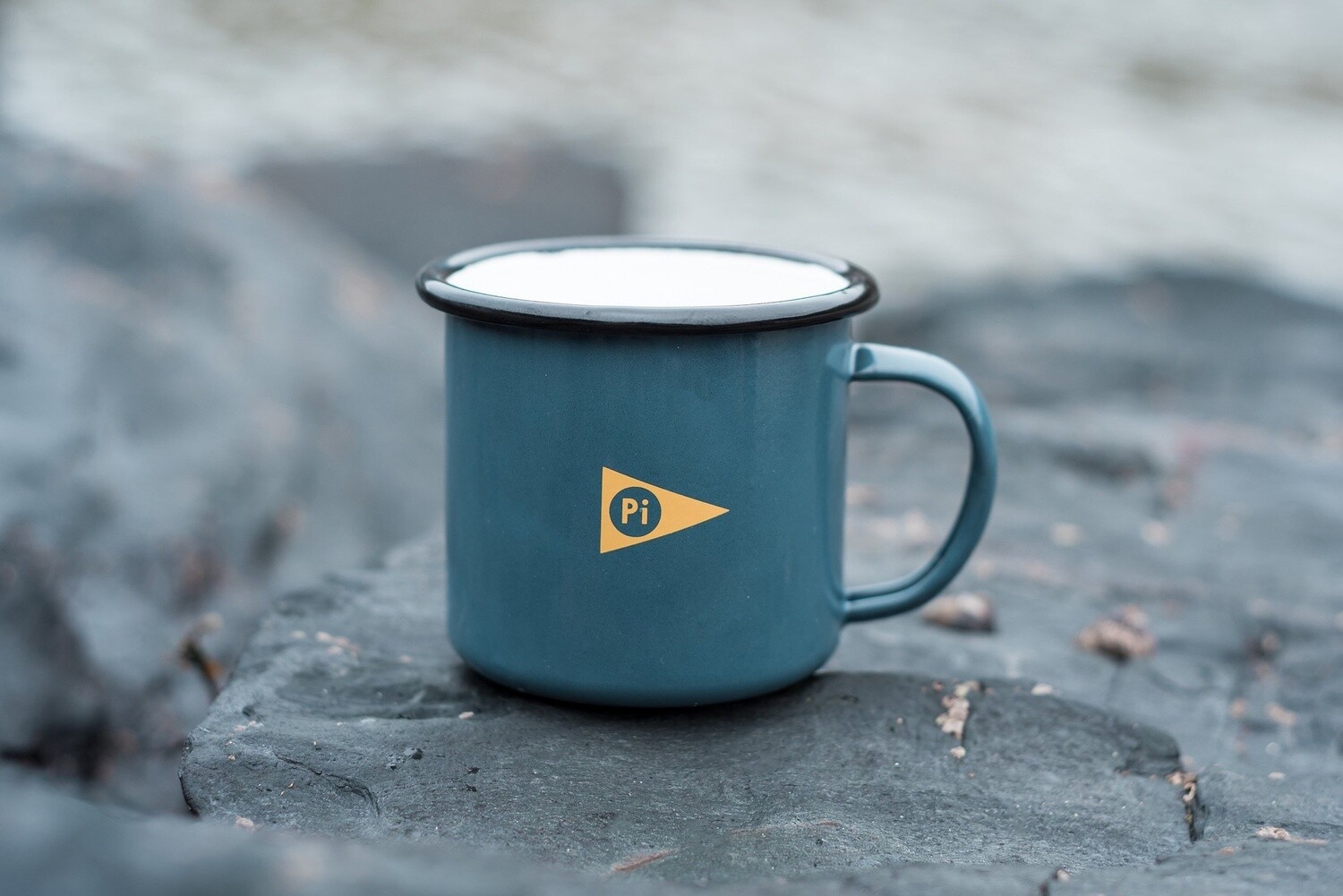 Pitco - Enamel Mug, Colour: Grey