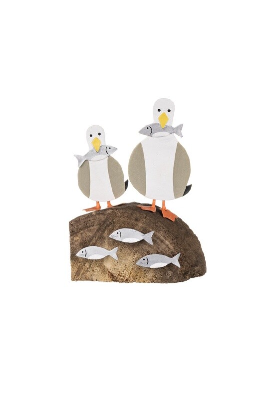 Two Tin Seagulls