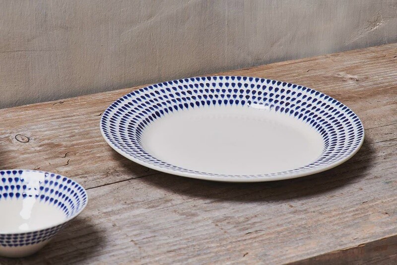 Indigo drop side plate
