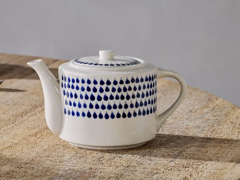 Indigo Drop Teapot