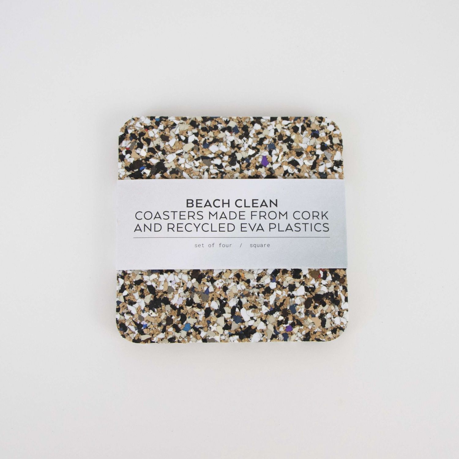 Beach Clean Coaster - Set of 4, Shape: Square