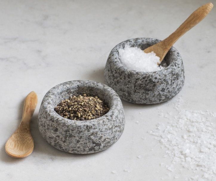 Granite Salt and Pepper Pots