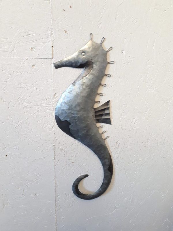 Tin Seahorse Wall Art