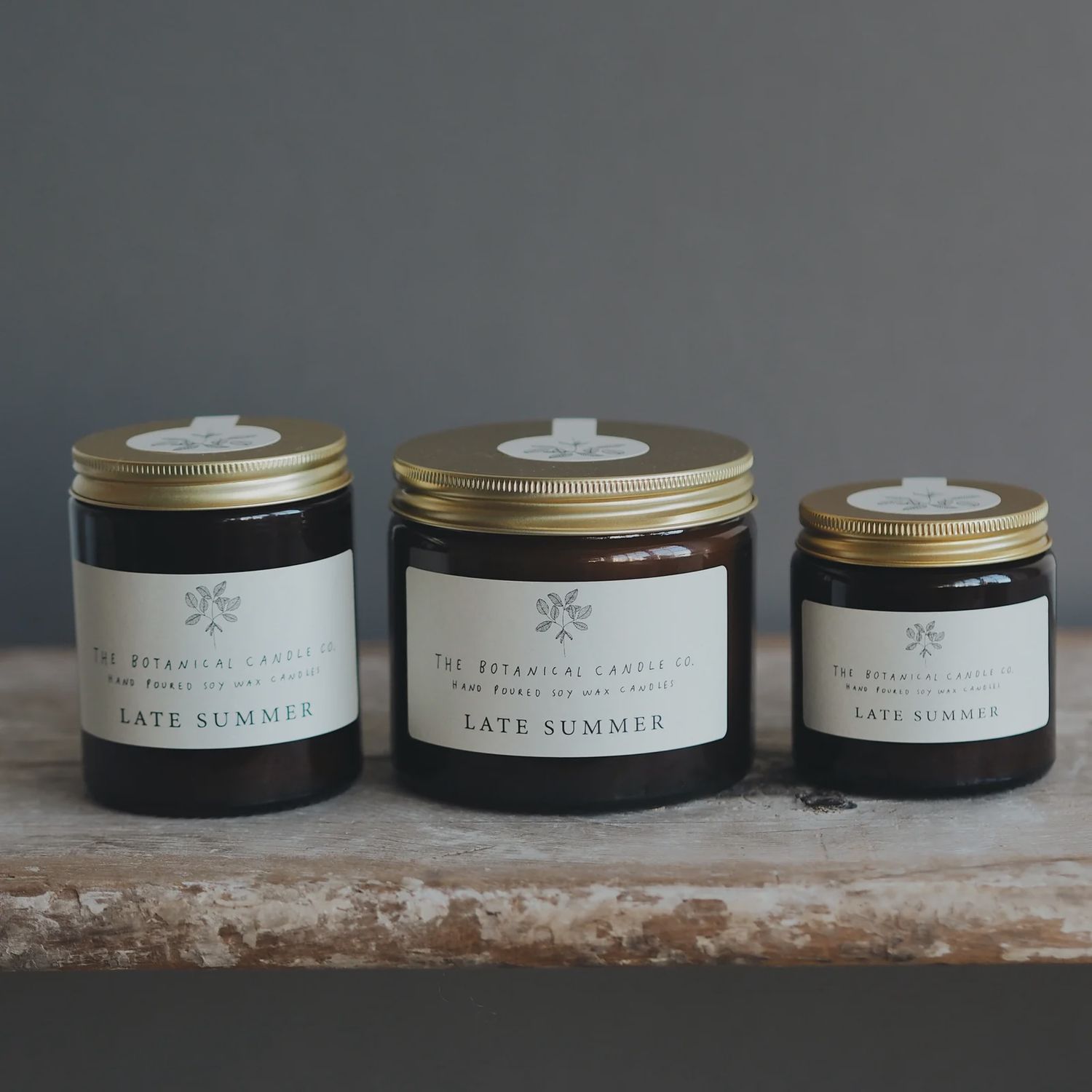 Botanical Candle, Scent: Late Summer, Size: 180mm - Medium