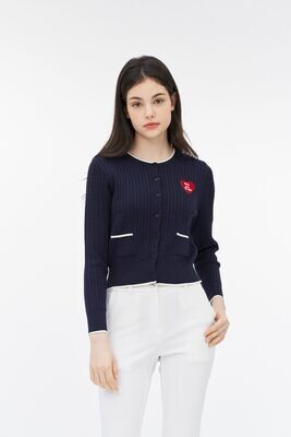 Give me birdie cable knit cardigan