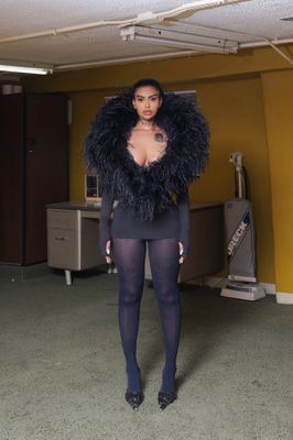 Fran Ostrich Dress