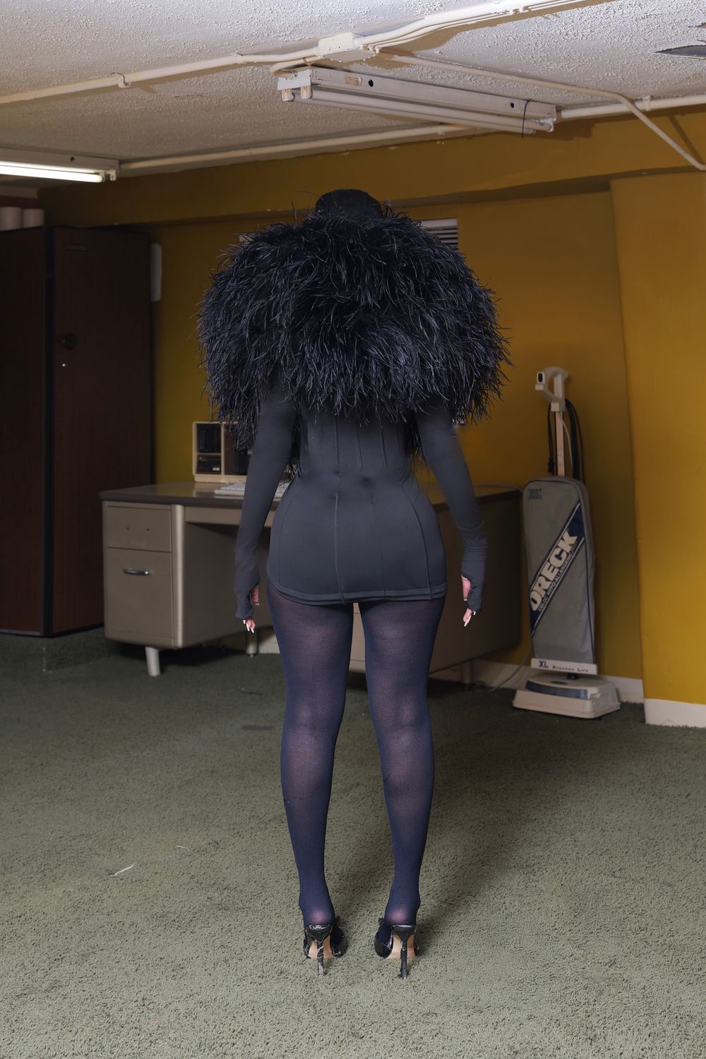 Fran Ostrich Dress