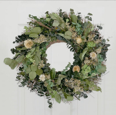 Wildflower Garden Eucalyptus Wreath