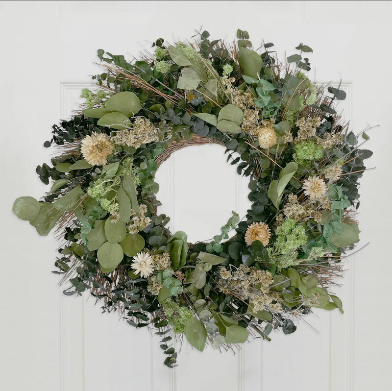 Wildflower Garden Eucalyptus Wreath