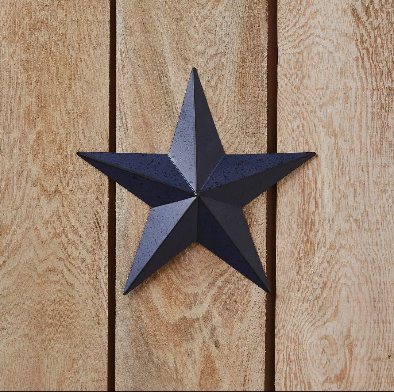 Faceted Metal Star, Color: Blue