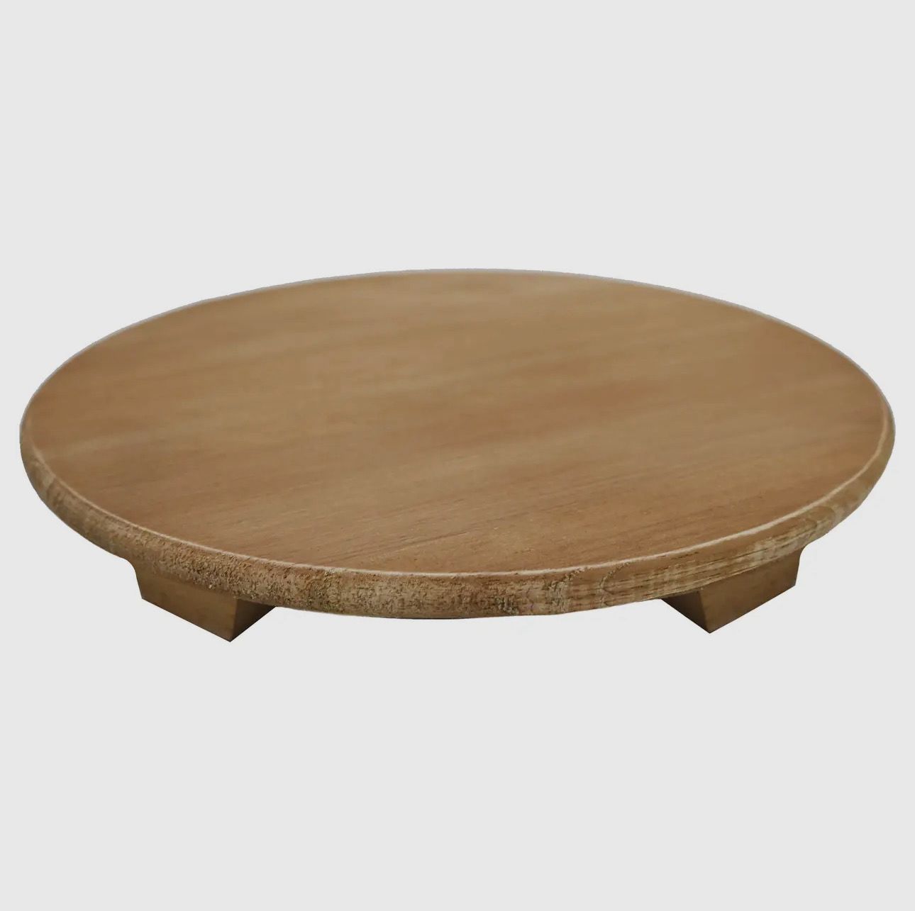 Natural Wood Pedestal Stand