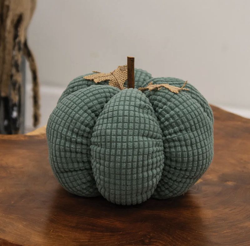 Teal Waffle Weave Pumpkin