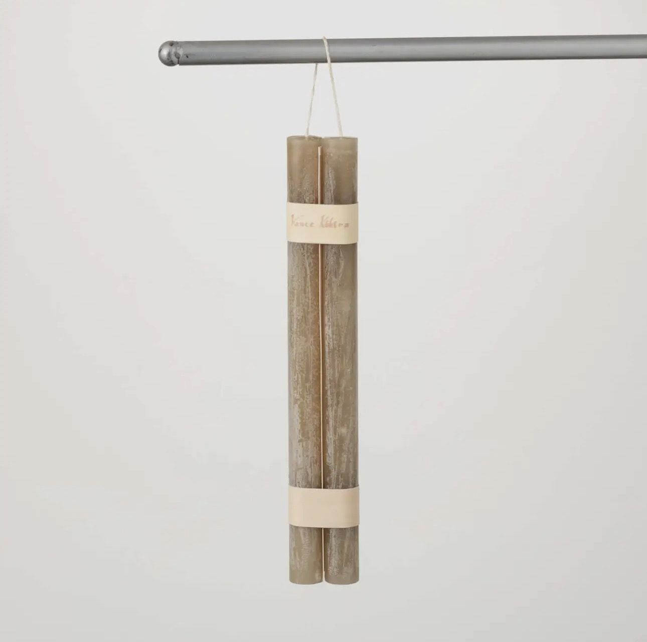 SALE/ Dark Taupe Hanging Taper, Set of 2