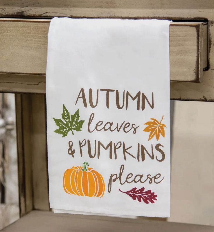 Fall Leaves Dish Towel