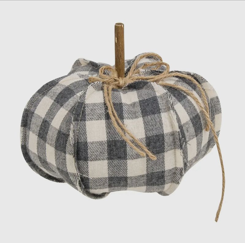 Canvas Stuffed Pumpkin 6.5”