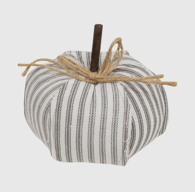 Canvas Stuffed Pumpkin 8”