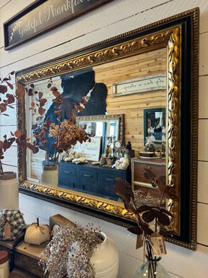 Black/ Gold Mirror