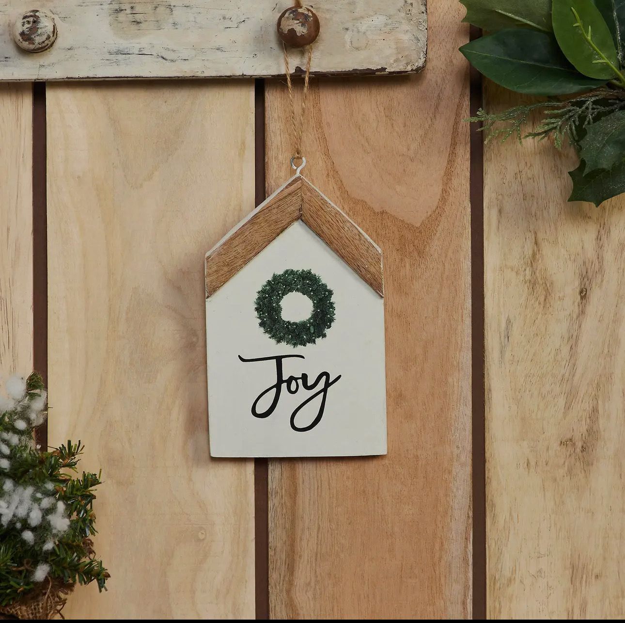 Joy Wreath Hanging Ornament