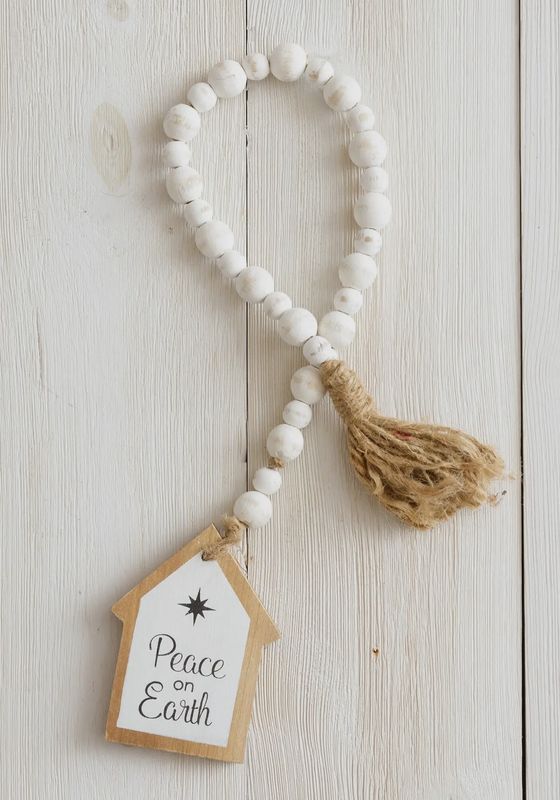 Farmhouse Beads Peace on Earth