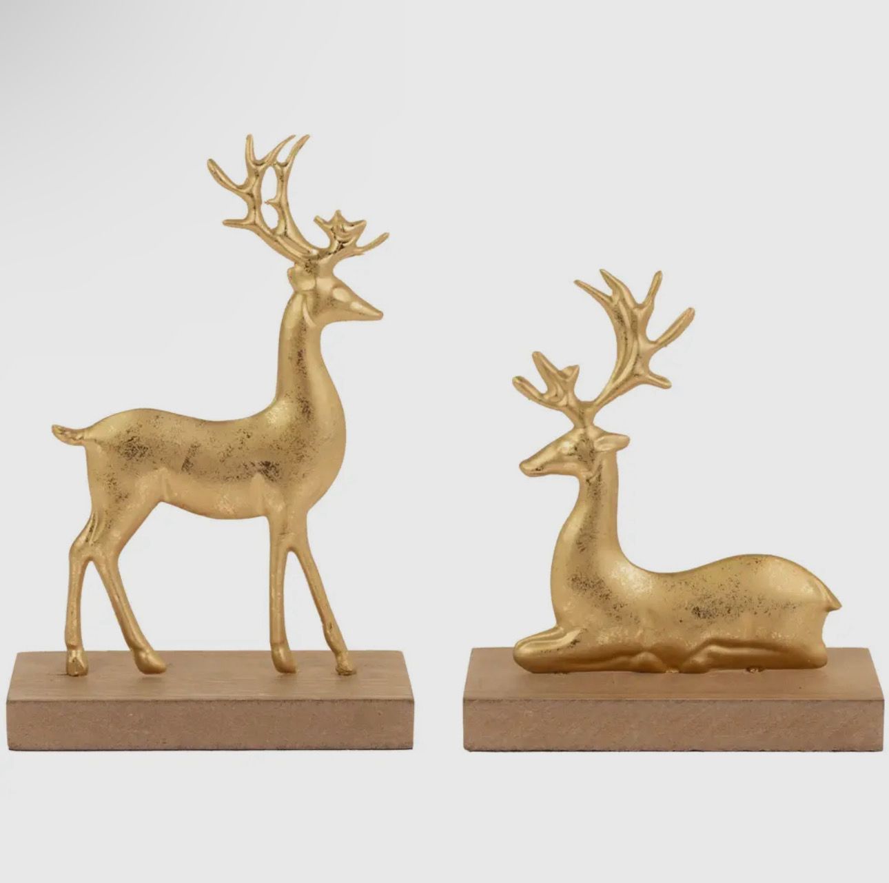 Metal Gold Deer Decor