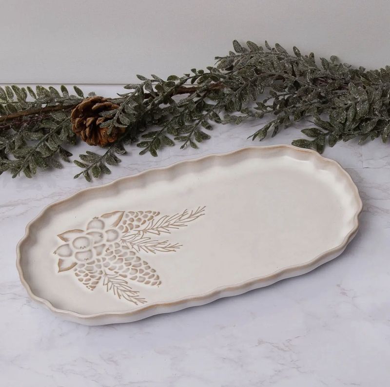 Winter Woodland Serving Plate