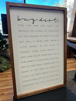 Buy Dirt Sign, 17x25&quot;