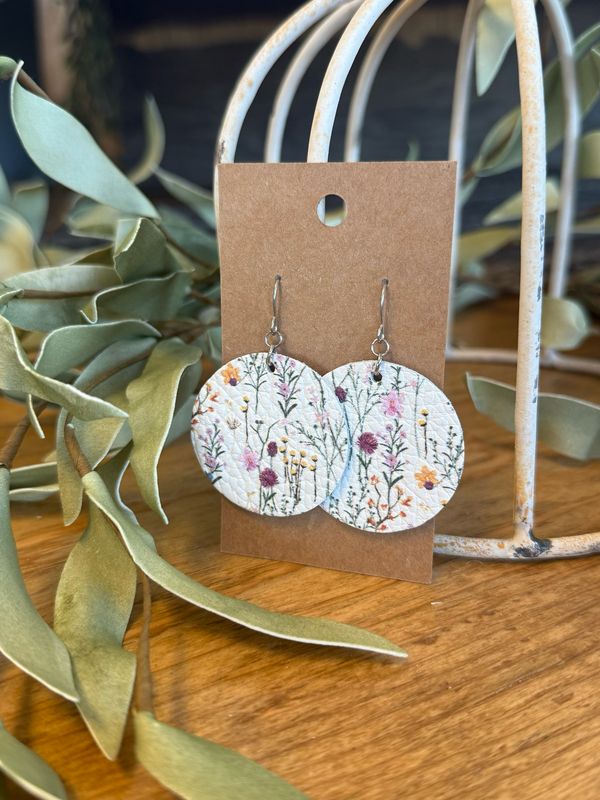Circle: Delicate Wildflower Earrings