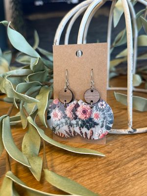 Luna Earrings: Seafoam Wildflowers Earrings