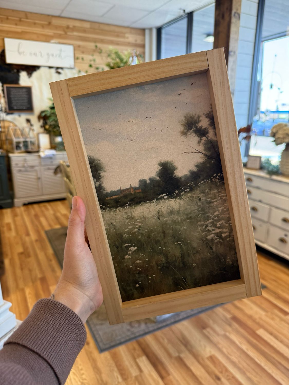 Beatrice Wall Art, Light Oak, 8&quot;x12&quot;