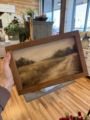 Mira Wall Art, Dark Walnut, 8"x12"