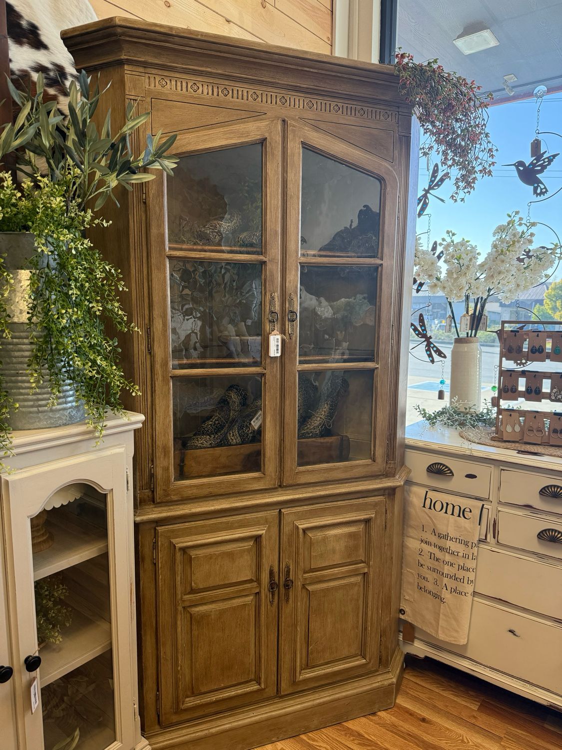 Farmhouse Corner Cabinet