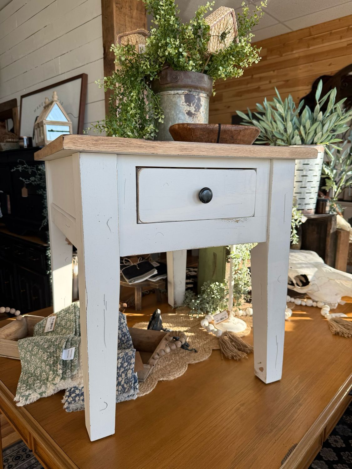 SALE/ Rustic Side Table