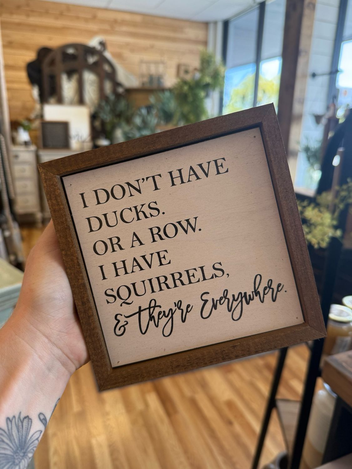 I Dont Have Ducks in a Row Sign