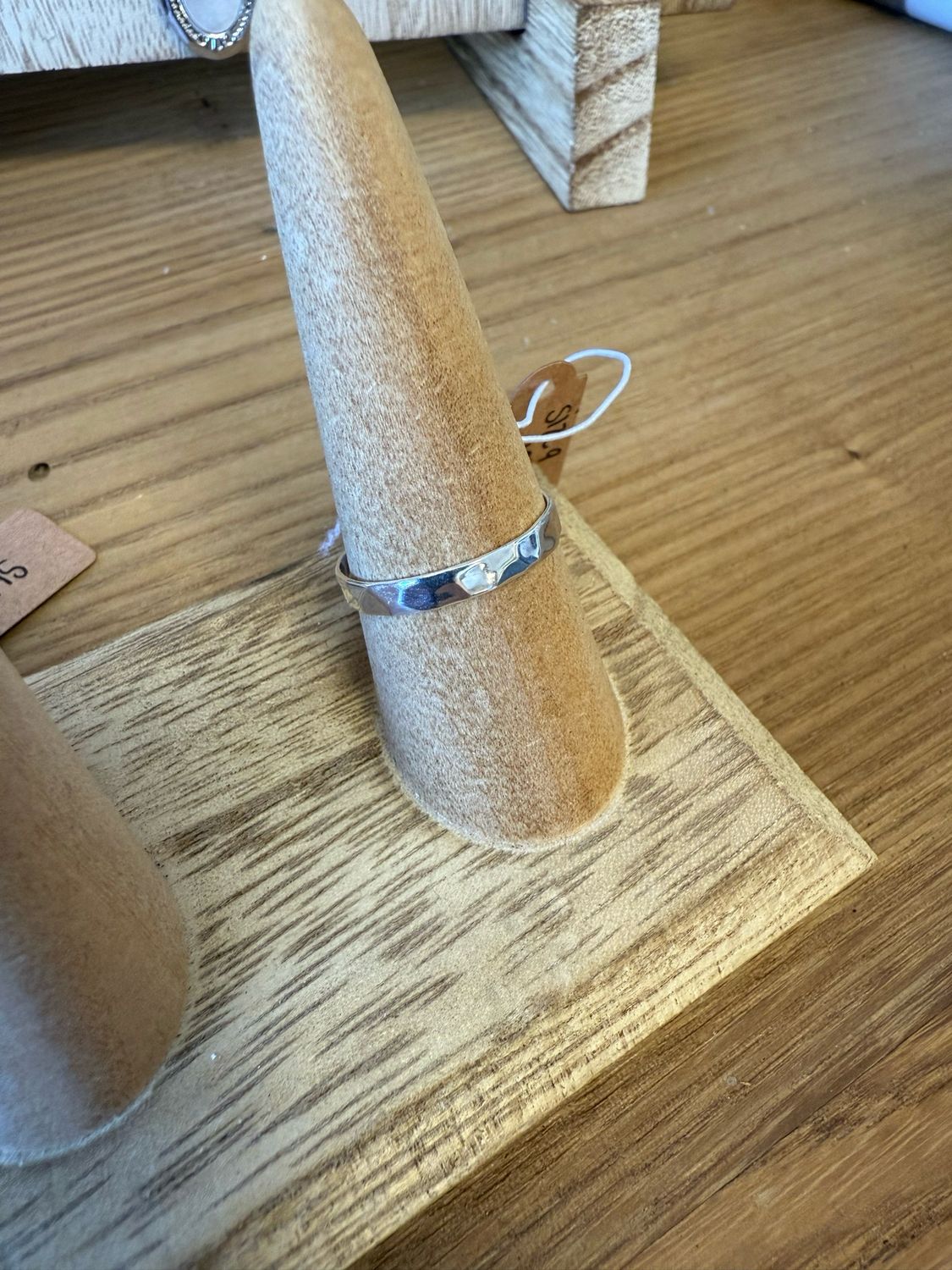 Sterling Silver 3mm Wide Hammered Ring