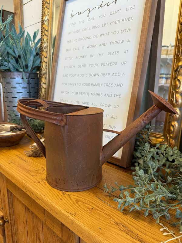 RENTAL- Rusty Garden Watering Bucket
