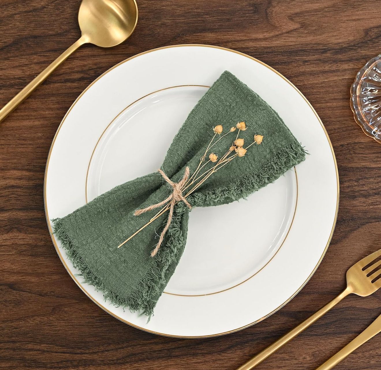RENTAL- Green Cloth Napkins