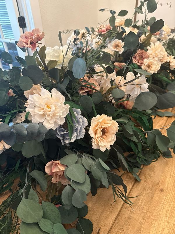 RENTAL- Faux Floral Round Arrangement
