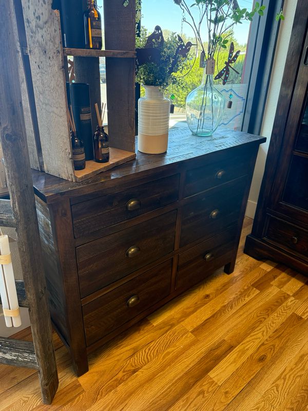 6 Drawer Rustic Dresser