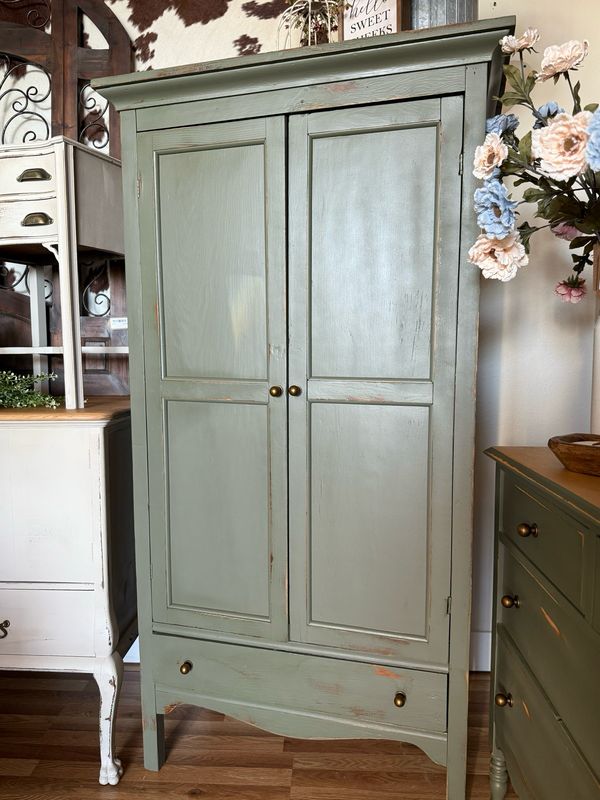 Primitive Green Cabinet