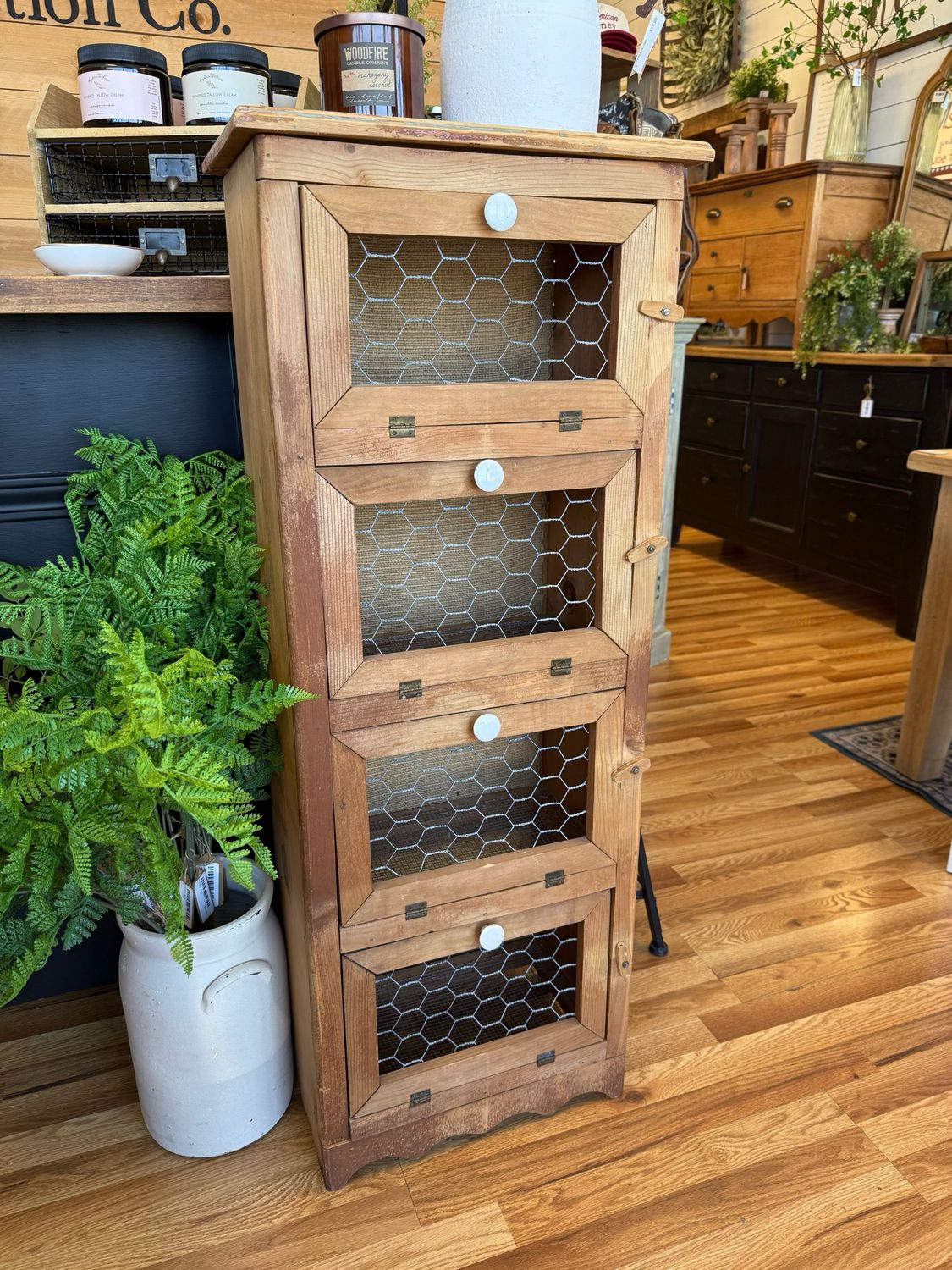 Primitive Vegetable  Cabinet