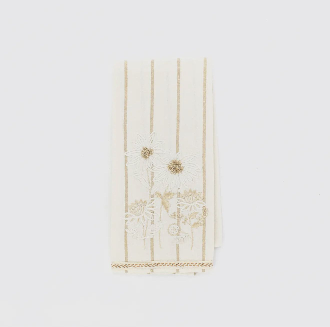 Cream Daisy Tea Towel
