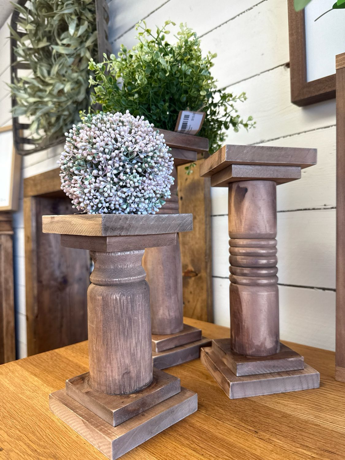 Wood Candle Holder