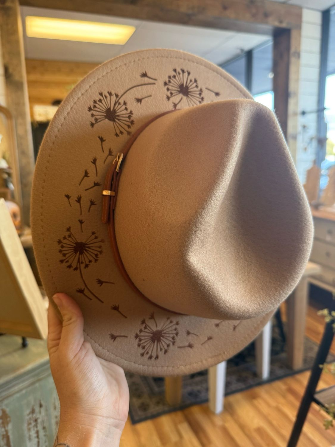 Burned Felt Hat