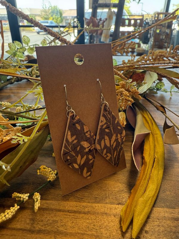 Lora Earrings, Moss Willow