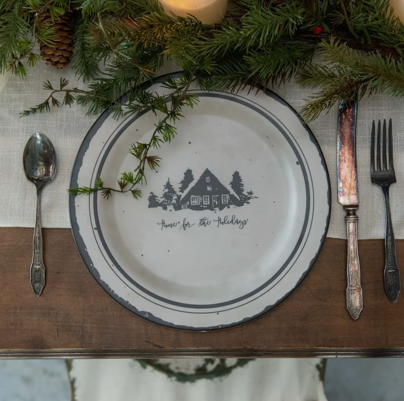 Home for The Holidays Plate
