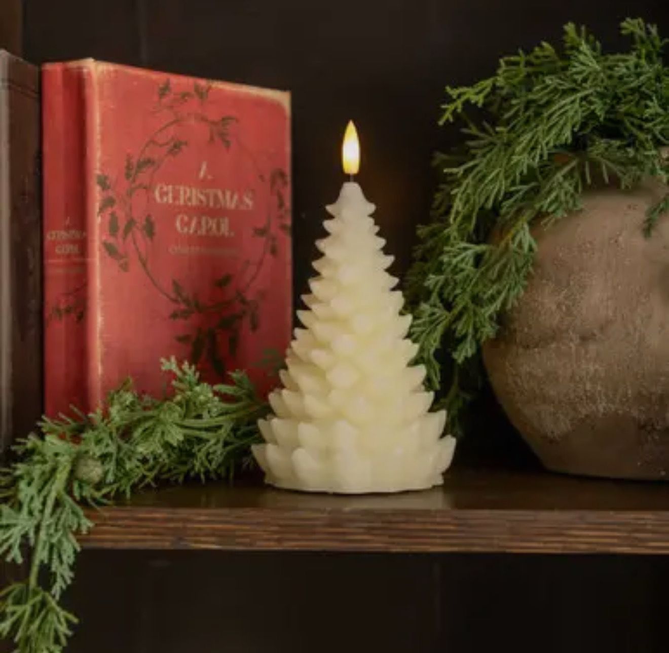 3D Flame Fir Tree Candle