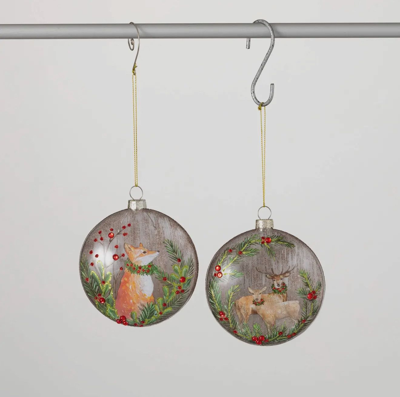 Fox and Deer Ornament