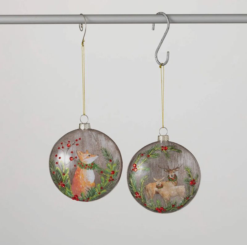 Fox and Deer Ornament